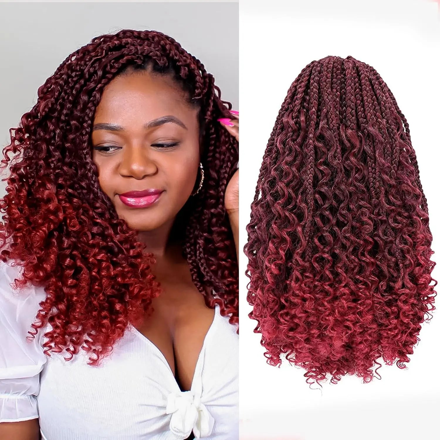 ( US ONLY) FAST SHIPPING Bob Spring | Toyotress® Bob Spring Twist, Short Fluffy Twist, Pre-Twisted Pre-Looped Crochet Install Hair Super Cute & Versatile Crochet Braids Toyotress